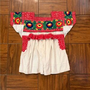 Embroidered Blouse with Floral Details